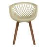 Kit 2 Cadeiras Web Fendi - Base Wood - 2