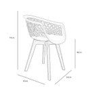 Ver imagem 6 de Kit 2 Cadeiras Web Fendi - Base Wood