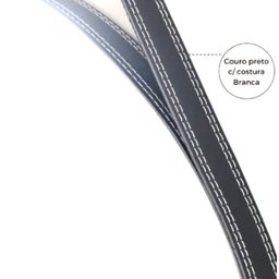 Espelho Redondo Decorativo Adnet Sala de Estar Salão de Beleza Luxo Preto - 3