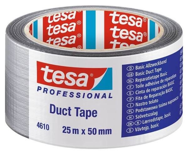 Fita Silver Tape Basic Prata 50mmx25metros Tesa Importado