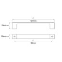 Ver imagem 2 de Puxador Quebec Ouro Velho Tamboreado 96 Mm 2773 Linha Tradiiton Torralba