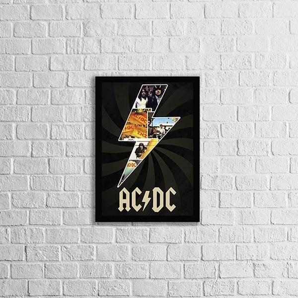 Quadro Decorativo Banda AC DC | MadeiraMadeira