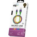 Ver imagem 2 de Cabo Micro Usb Rainbow para Recarga e Sincronização - Elg
