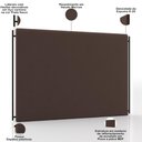 Ver imagem 4 de Cabeceira Cama Box Queen 160cm Estofada Goya P05 Veludo Marrom - Lyam Decor