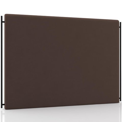 Cabeceira Cama Box Queen 160cm Estofada Goya P05 Veludo Marrom - Lyam Decor