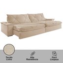 Ver imagem 3 de Sofá Apollo Linho 02 Módulos 90 Cm B25cm Meu Sofá Online A226 Linho Bege