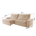 Ver imagem 6 de Sofá Apollo Linho 02 Módulos 90 Cm B25cm Meu Sofá Online A226 Linho Bege