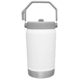 Garrafa Jug Térmico Flip Straw Stanley Água Polar 1,2 Litros:Branca - 5