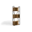 Ver imagem 4 de Estante Livreiro Solteiro Industrial Alta Li014 C/ 6 Nichos 72x202cm Canela/branco - Kappesberg
