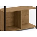 Ver imagem 7 de Estante Livreiro Solteiro Industrial Alta Li014 C/ 6 Nichos 72x202cm Canela/branco - Kappesberg