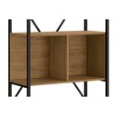 Ver imagem 6 de Estante Livreiro Solteiro Industrial Alta Li014 C/ 6 Nichos 72x202cm Canela/branco - Kappesberg