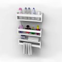 Ver imagem 2 de Kit 3 Prateleiras Revisteiro 50x12x11,5cm
