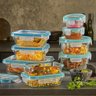Snapware Pyrex Conjunto Armazenamento Alimentos Vidro-18 Peças - 2