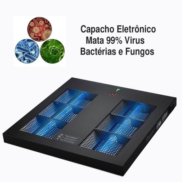 Capacho Eletrônico Mata 99% Vírus, Bactérias, Fungos, By Shoppstore - Branco - 2