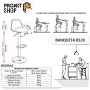 Ver imagem 3 de Kit 2 Banquetas Altas Para Cozinha E Bar Giratória Cromada Vermelho