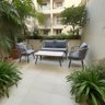 Conjunto de Àrea Externa Capri com 1 Sofá, 2 Poltronas 1 Mesa - Cinza - 7