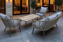 Ver imagem 4 de Conjunto de Àrea Externa Capri com 1 Sofá, 2 Poltronas 1 Mesa - Cinza