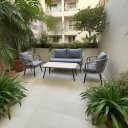 Ver imagem 7 de Conjunto de Àrea Externa Capri com 1 Sofá, 2 Poltronas 1 Mesa - Cinza
