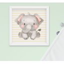 Ver imagem 5 de Quadro Bebê Menino Menina Safari Kit 4 Peças