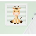 Ver imagem 3 de Quadro Bebê Menino Menina Safari Kit 4 Peças