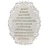 Placa Decorativa Oração Coragem Com Arabesco 25x19 MDF 3mm Branco - D'Rossi DRossi - 1