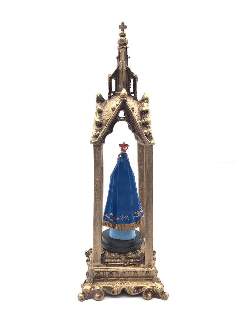 Capela com Imagem de Nossa Senhora Aparecida Resina - 3