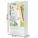 Ver imagem 3 de Guarda-Roupa Infantil Safari Bela Branco