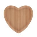 Ver imagem 2 de Mini Bandeja de Bambu Heart 17x17cm Lyor