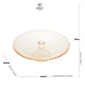 Prato Cristal para Bolo com Pé Pearl 31x11cm Wolff Âmbar - 5