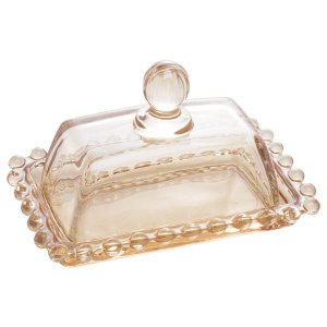 Mantegueira Cristal Pearl Âmbar 14x9x8cm