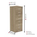 Ver imagem 4 de Arquivo de Madeira 4 Gavetas Of04gp25