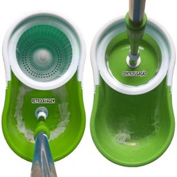 Mop 360 com Cabo 35% + Robusto de 25mm + Dupla Bucha na Cesta Padrão Usa Marca Official Flexmop®Nº 1:V - 7