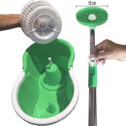 Mop 360 com Cabo 35% + Robusto de 25mm + Dupla Bucha na Cesta Padrão Usa Marca Official Flexmop®Nº 1:A - 9