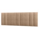 Ver imagem 1 de Cabeceira Estofada Iluminação Led Cama Casal King Size 200 Cm: Bouclé Bege