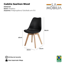 Ver imagem 6 de Kit 8 Cadeiras Polipropileno Saarinen Leda La Mobilia: Design Moderno para Sala de Jantar - Nude