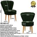 Ver imagem 2 de Jogo de Cadeira para Sala de Jantar Estofada Confortáveis com Pés de Madeira Moblan Decor