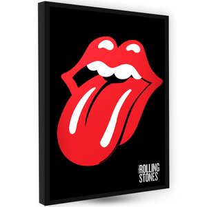 Decoração de Parede Quadro Premium Banda Rock Rollingstones