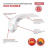 Chuveiro Duo Shower Quadra Multitemperaturas Branco 7500w 220v - 5