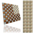 Ver imagem 1 de Pastilha De Vidro Autocolante Kit 30 Uni Parede Cozinha Banheiro Decorativa Facil Aplicacao Reforma