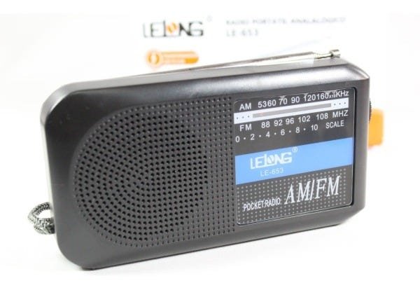 Rádio Analógico Retrô Am/Fm Lelong Le-653