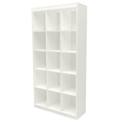 Estante Colmeia MDF Para Loja 15 Nichos Modelo Light 90x180x32 cm Comac