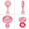 Mini Ventilador Mao Mesa Usb Bateria Portátil 3 Velocidades - 4