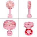 Ver imagem 4 de Mini Ventilador Mao Mesa Usb Bateria Portátil 3 Velocidades