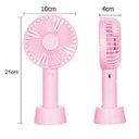 Ver imagem 3 de Mini Ventilador Mao Mesa Usb Bateria Portátil 3 Velocidades