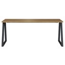 Ver imagem 3 de Mesa Escrivaninha Industrial e Gaveteiro com Rodízios Idea A03 Nogal Sevilha Preto - Lyam Decor