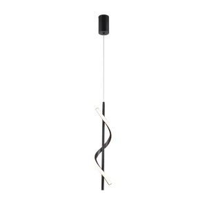 Pendente Led Preto 10w 700lm 3000k Bivolt Metal com Silicone e Cabo de 2m