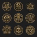 Ver imagem 1 de Toalha Esoterica Tarot 9 Mandalas Egipcia Simbologia Sagrada