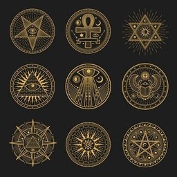 TOALHA ESOTERICA TAROT 9 MANDALAS EGIPCIA SIMBOLOGIA SAGRADA - 1
