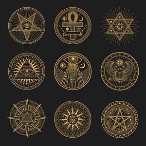 TOALHA ESOTERICA TAROT 9 MANDALAS EGIPCIA SIMBOLOGIA SAGRADA