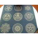 Ver imagem 4 de Toalha Esoterica Tarot 9 Mandalas Egipcia Simbologia Sagrada